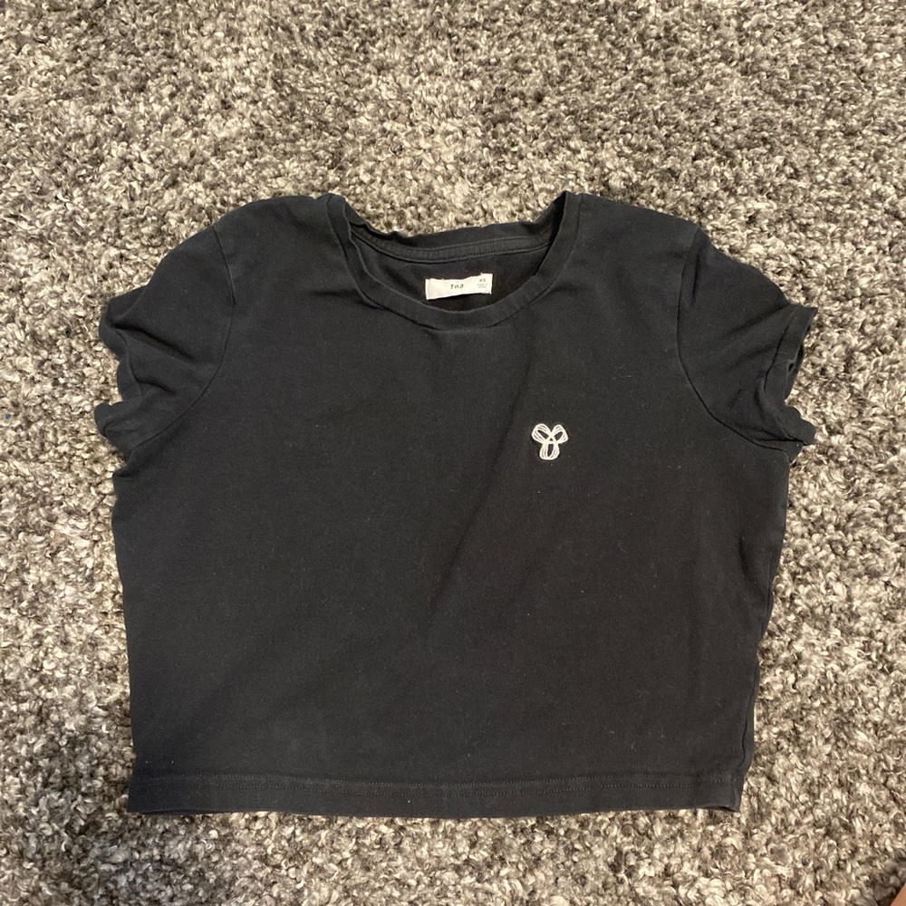 TNA black crop top